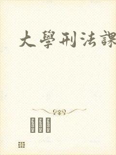大学刑法课