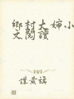 乡村大婶小说全文阅读