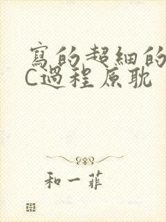 写的超细的多肉C过程原耽