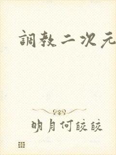 调教二次元