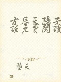 方辰天阳子的小说免费阅读