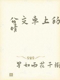 公交车上的诗请晴