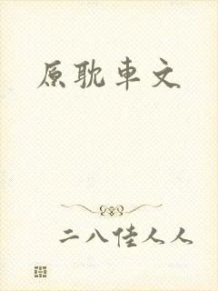 原耽车文