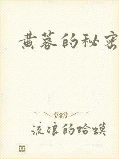 黄蓉的秘密