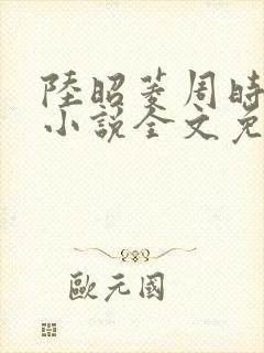 陆昭菱周时阅的小说全文免费阅读