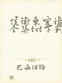 侯卫东官场笔记全集txt下载