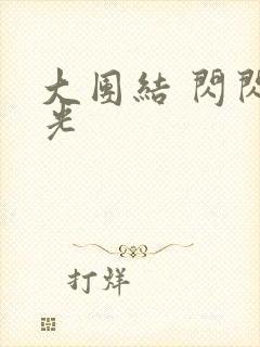 大团结 闪闪发光封面