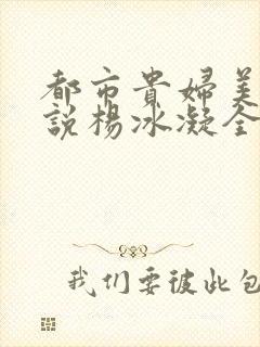 都市贵妇美腿小说杨冰凝全文阅读