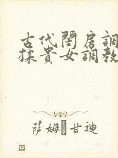 古代闺房调教h揉贵女调教记