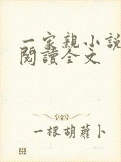 一家亲小说免费阅读全文