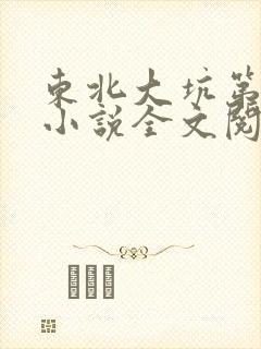 东北大坑第二部小说全文阅读