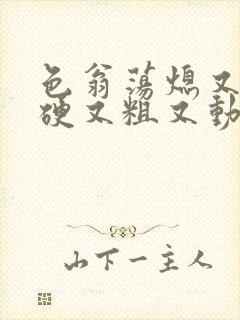 色翁荡熄又大又硬又粗又动态图