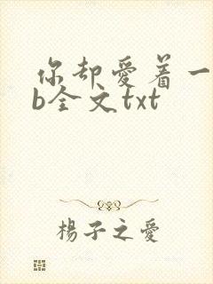 你却爱着一个sb全文txt