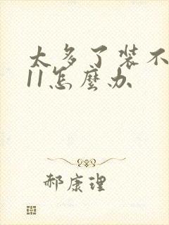 太多了装不下h11怎么办