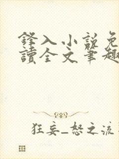 锋入小说免费阅读全文笔趣阁