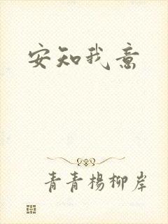 安知我意