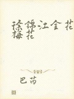 徐锦江金花瓶楷梅花