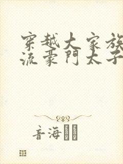 穿越大家族之风流豪门太子爷