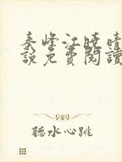 秦峰江晓晴的小说免费阅读