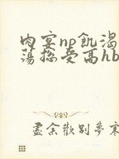 肉宴np饥渴放荡总受高hbl