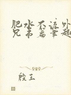 肥水不流外人田兄弟篇笔趣阁小说