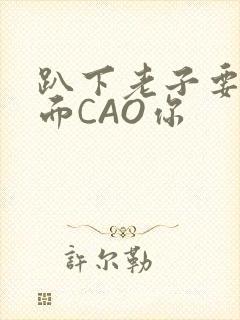 趴下老子要从后面CAO你