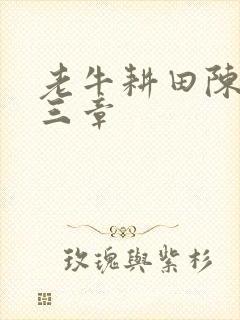 老牛耕田陈雪第三章