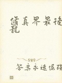 修真界最后一条龙