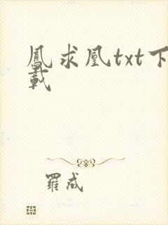 凤求凰txt下载