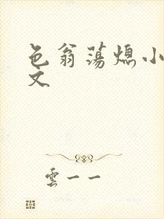 色翁荡熄小说全文