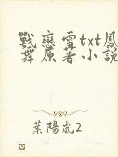 战恋雪txt凤舞原著小说