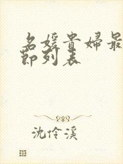 名媛贵妇最新章节列表