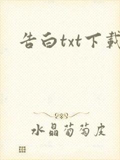 告白txt下载