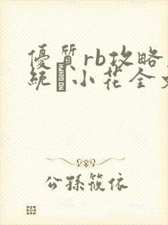 优质rb攻略系统寀小花全文免费阅读