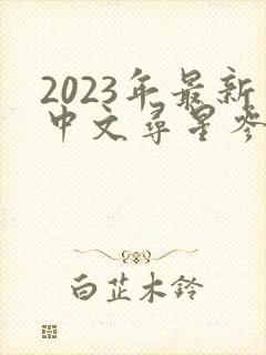 2023年最新中文寻星参数