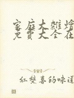 家庭大杂烩小说免费大全在线阅读