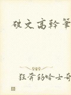 破文高干笔趣阁