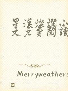 星汉灿烂小说全文免费阅读