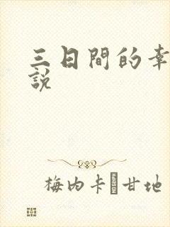 三日间的幸福小说