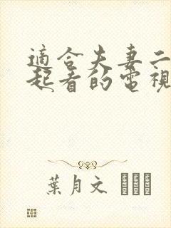 适合夫妻二人一起看的电视剧