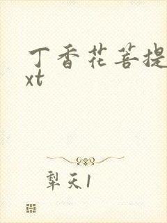 丁香花菩提树txt