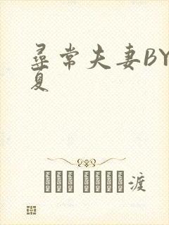 寻常夫妻BY写夏