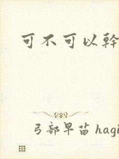 可不可以干湿你