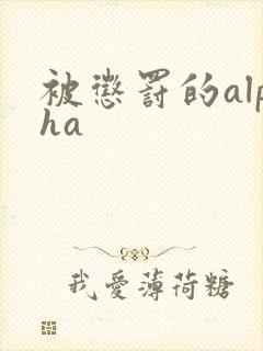被惩罚的alpha