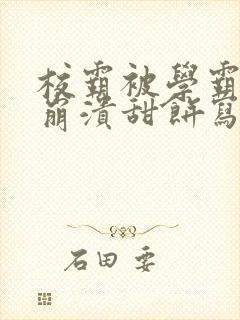 校霸被学霸玩到崩溃甜饼写手