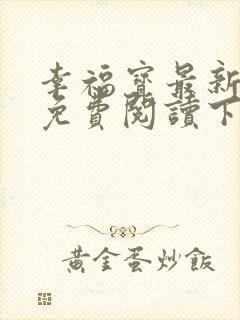 幸福宝最新章节免费阅读下载