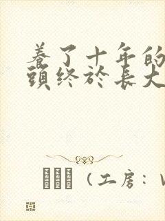 养了十年的小丫头终于长大了