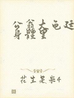 公翁大龟廷进我身体里