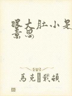 眼大肚小是什么意思