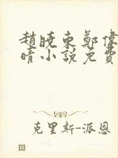 赵晓东郑伟吴雪晴小说免费阅读